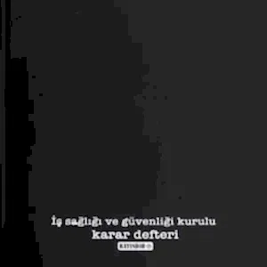 Ostim Durusoy Kırtasiye Bayındır İş Sağlığı Ve Güvenliği Kurulu Karar Defteri Ciltli 20x28